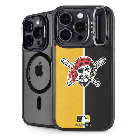 MLB Pittsburgh Pirates Split iPhone 14 Pro Kickstand Case